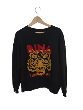 Anine Bing Muse Tiger Black Sweatshirt